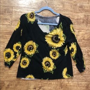 Sunflower V-neck